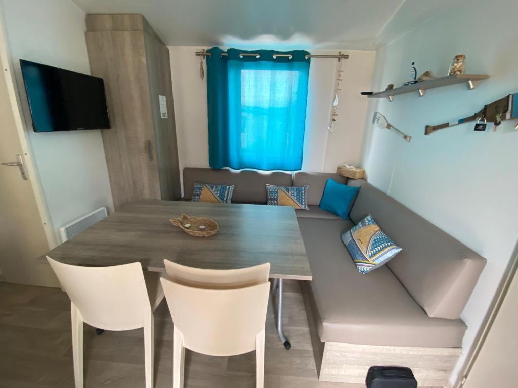 Mh148 Camping Tohapi Novela - Mobil Home 6P Climatise - ปอร์-ลา-นูแวลล์ ภายนอก รูปภาพ